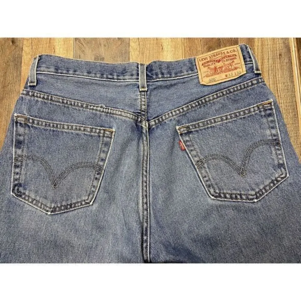 Vintage Levi 505 Jeans‎ Mens 33X30 Blue 2004 Straight 100% Cotton Denim Red Tab